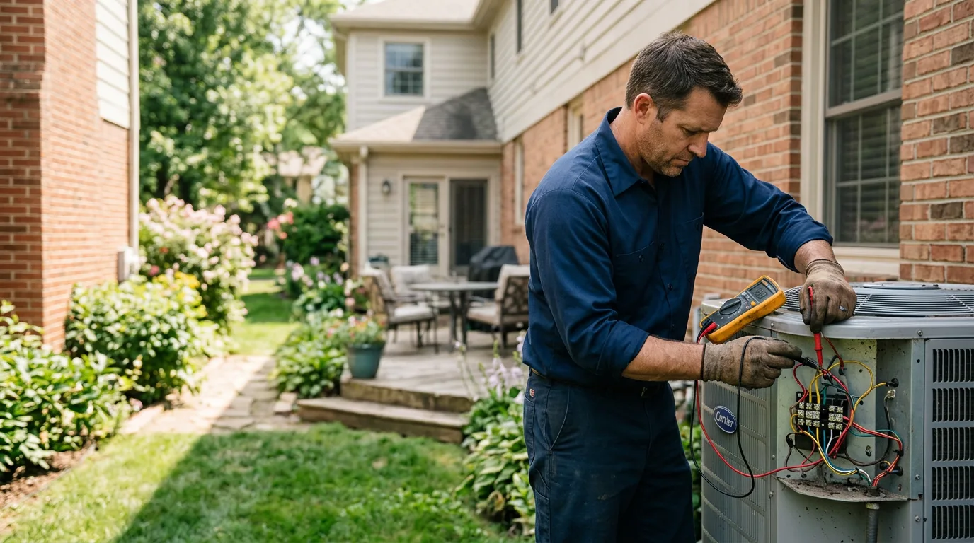 HVAC technician working near Waupun, WI
